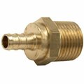 Sharkbite-Cash Acme 0.37 x 0.5 in. Brass Barb Adapter, 6PK 122649